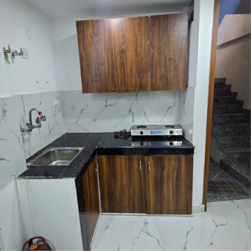 Kitchen in 1 BHK Builder Floor at Saket – for Rent