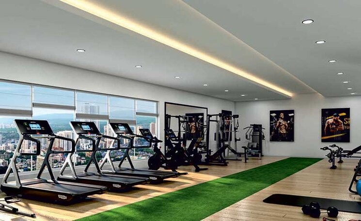 Gym, dimple-westwood 2 Bedroom 604 Sq.Ft. Apartment In Kandivali West Mumbai 8982500