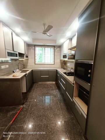 Kitchen in 3 BHK Builder Floor at Shivalik Colony – for Rent