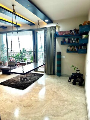 Living Room in 3 BHK Apartment at Hiranandani Phillipa, Ghodbunder Road – for Sale
