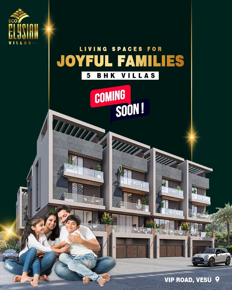 Exterior View, vesu 6 Bedroom 152 Sq.Yd. Villa In Vesu Surat 8982906