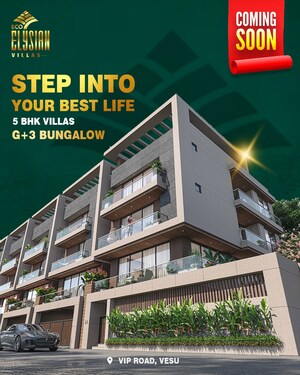 6 BHK Villa – Exterior View View at Vesu - for Sale