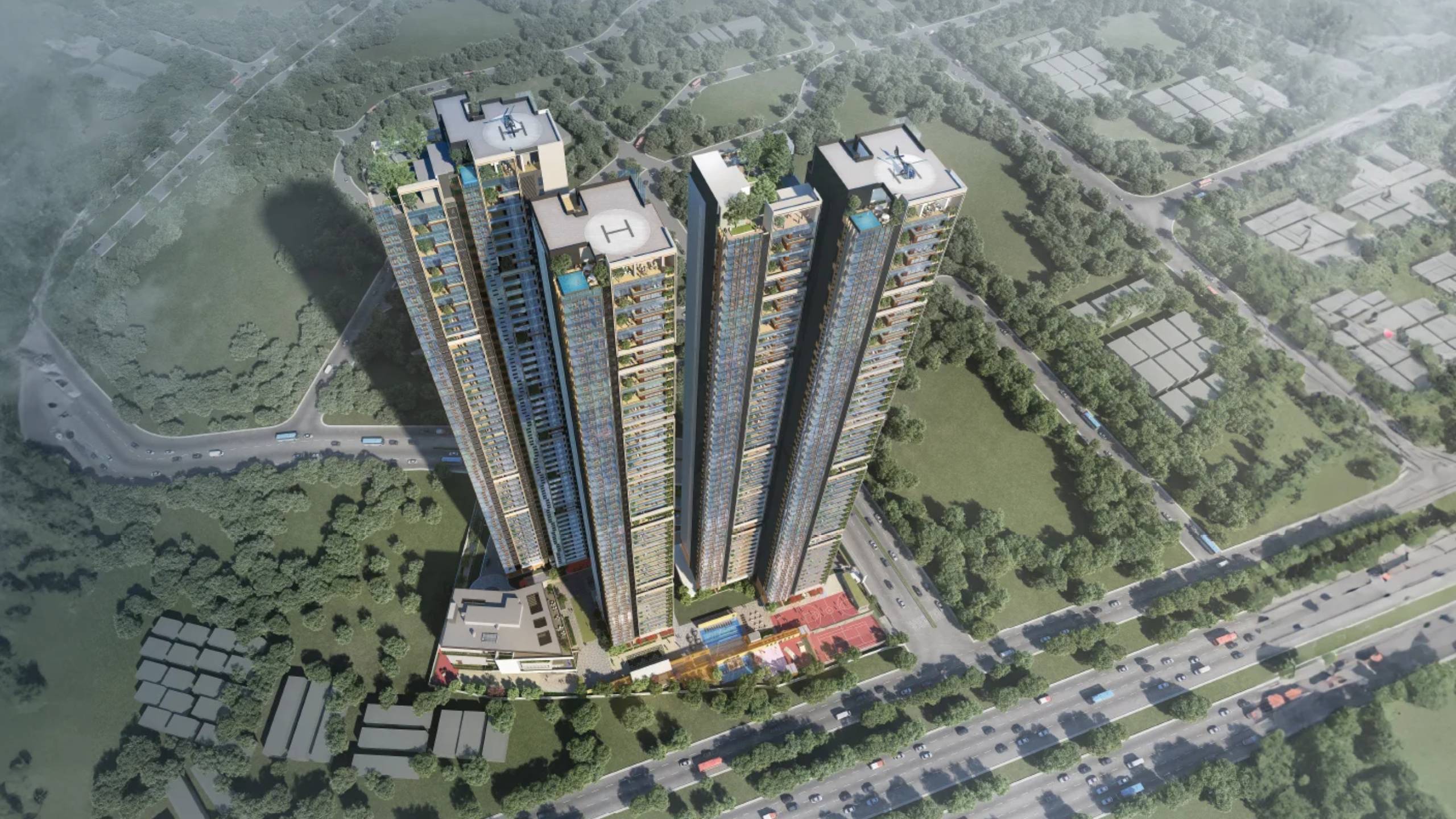 4 BHK + Servant Room 8811 Sq.Ft. Apartment in SAS Crown