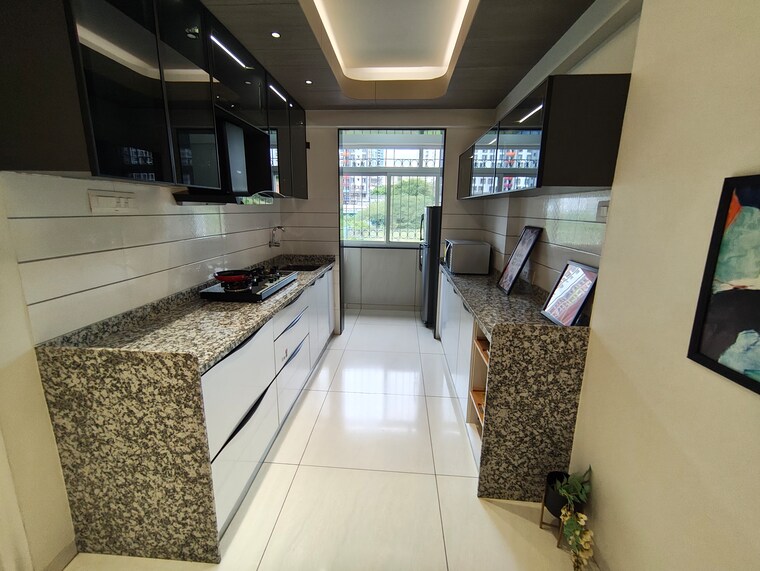 Kitchen, bokhara-orient-hill-view 3 Bedroom 1100 Sq.Ft. Apartment In Mohammadwadi Pune 8983007