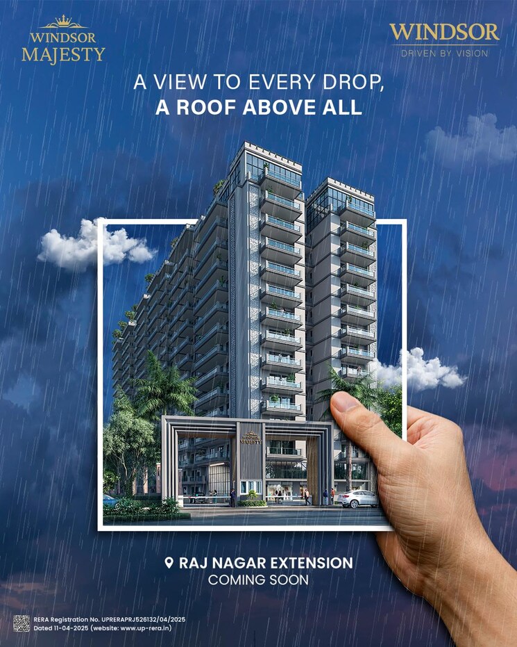 Exterior View, windsor-majesty 3 Bedroom 2710 Sq.Ft. Apartment In Raj Nagar Extension Ghaziabad 8983017