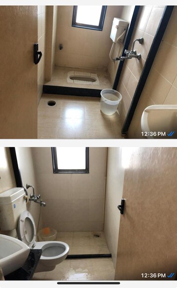Bathroom in 2 BHK Apartment at Shah Arcade II, Malad East – for Rent
