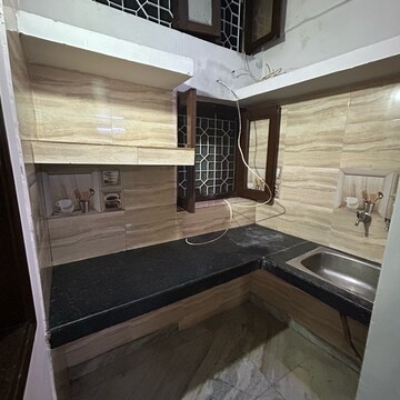 Kitchen in 2 BHK Builder Floor at Kotla Mubarakpur – for Rent