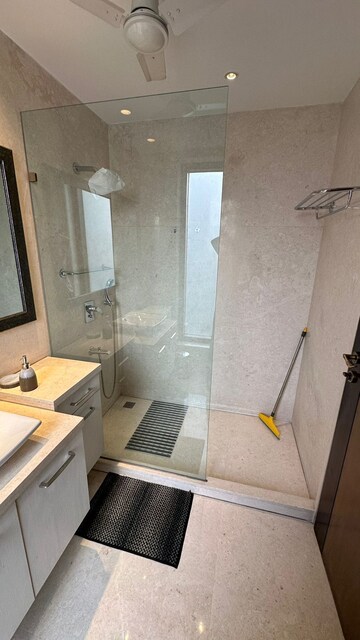 Bathroom in 3 BHK Apartment at Boutique Residential Apartments C-253, Defence Colony – for Rent