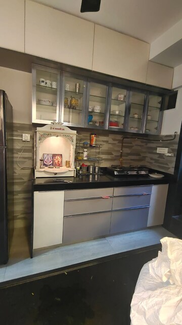 Kitchen in 2 BHK Apartment at Neelkanth Palms Phase 2, Thane West – for Rent