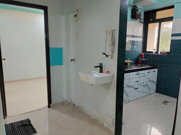 Bathroom in 1 BHK Apartment at Sai Baba Vihar Complex, Ghodbunder Road – for Rent