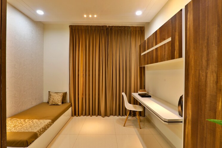 Living Room, kumar-palmspring-towers 2 Bedroom 834 Sq.Ft. Apartment In Undri Pune 8983563