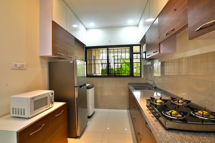Kitchen, kumar-palmspring-towers 2 Bedroom 834 Sq.Ft. Apartment In Undri Pune 8983563