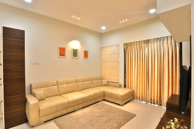 Bedroom, kumar-palmsprings 3 Bedroom 1500 Sq.Ft. Apartment In Undri Pune 8983617
