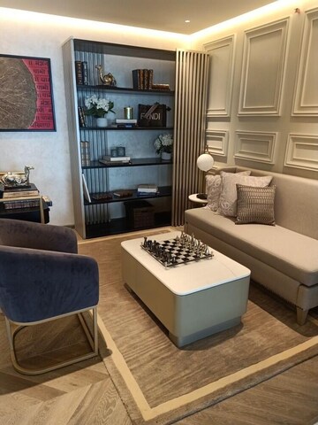 Living Room in 4 BHK Apartment at Lodha Trump Tower, Worli – for Sale