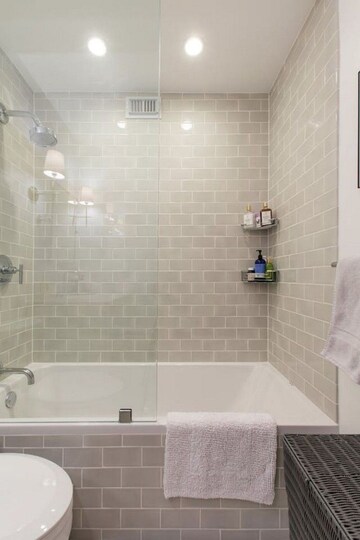 Bathroom in 3 BHK Apartment at Anand Vihar  – for Rent