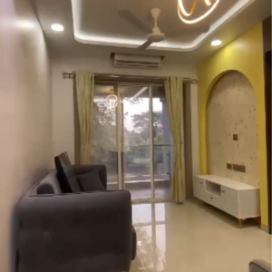 Living Room in 1 BHK Apartment at Fia Jeevika Heights, Palghar – for Sale