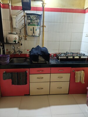 Kitchen in 2 BHK Apartment at Veena Saraswati Complex, Vasai East – for Sale