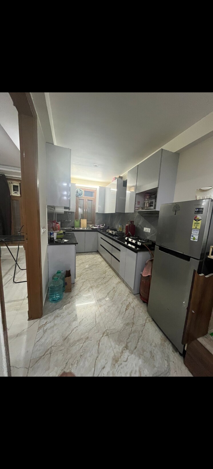 Kitchen, freedom fighters enclave 3 Bedroom 1350 Sq.Ft. Builder Floor In Freedom Fighters Enclave Delhi 8984246