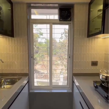 Kitchen in 1 BHK Apartment at Mukti Shantinath Tower, Vartak Ward – for Sale