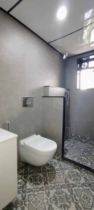 Bathroom in 2 BHK Apartment at Rishabraj Blue Lotus, Khar West – for Rent