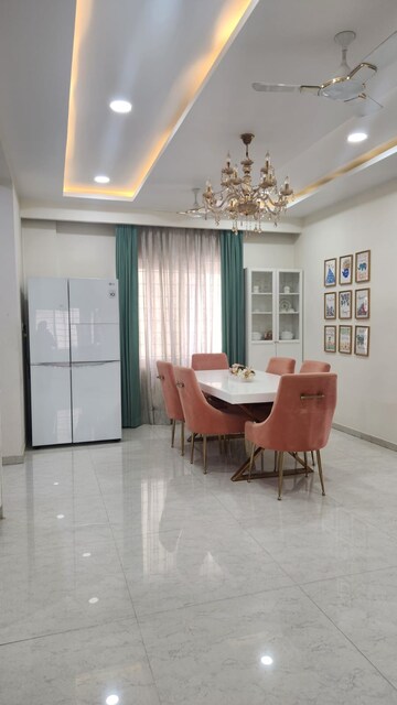 Living Room in 3 BHK Apartment at Crown Whistling Woods, Kokapet – for Rent