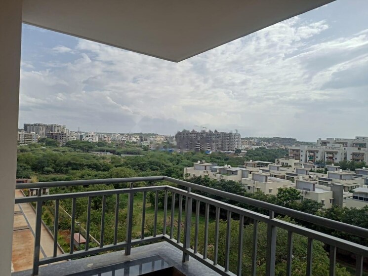 Balcony, hallmark-skyrena 3 Bedroom 1935 Sq.Ft. Apartment In Narsingi Hyderabad 8984324