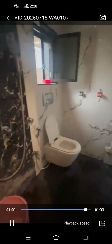 Bathroom in 1 BHK Apartment at Ganga CHS Kalyan, Kalyan East – for Rent