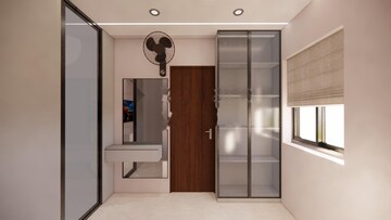 Building Lobby in 2.5 BHK Apartment at SMR Vinay Classic, Kondapur – for Rent