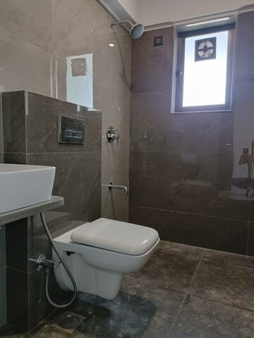 Bathroom in 3 BHK Apartment at Zindagi CHS, Khar West – for Rent