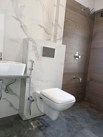 Bathroom in 3 BHK Apartment at Zindagi CHS, Khar West – for Rent