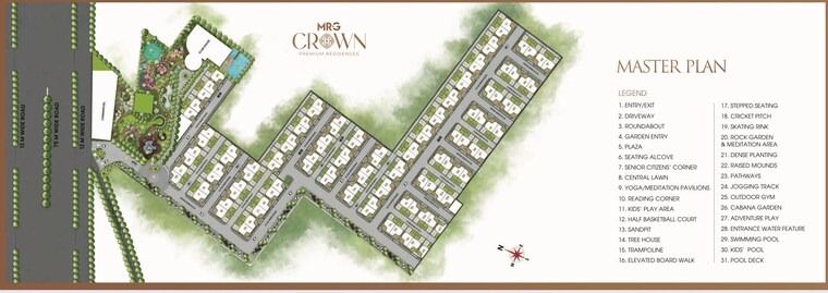 Master Plan, mrg-crown 3.5 Bedroom 1593 Sq.Ft. Builder Floor In Sector 106 Gurgaon 8984441