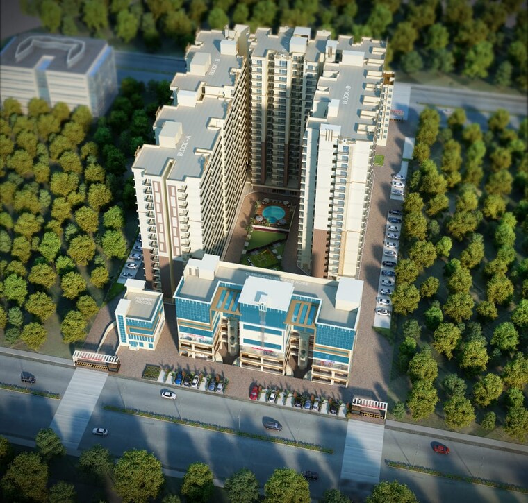 Exterior View, scc-blossom 2 Bedroom 915 Sq.Ft. Apartment In Raj Nagar Extension Ghaziabad 8984584