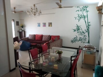 Living Room in 3 BHK Apartment at Meridian Apartment, Nerul Sector 6 – for Rent