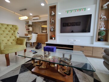 Living Room in 3.5 BHK Apartment at Lodha Fiorenza, Goregaon East – for Rent