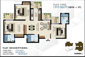 3 BHK Apartment For Sale in Patel Neotown, Tech Zone 4 Greater Noida