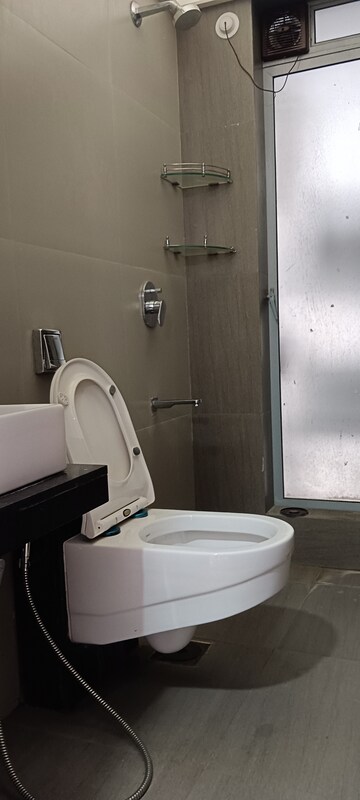 Bathroom in 1 BHK Apartment at Prayag Heights, Dindoshi – for Rent