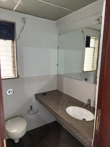 Bathroom in 3 BHK Apartment at Kumar Peninsula, Baner – for Rent
