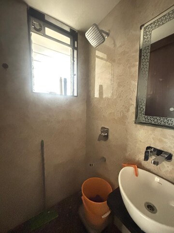 Bathroom in 3 BHK Apartment at Bhakti Niwas CHS Sector 50 Seawoods, Seawoods – for Rent
