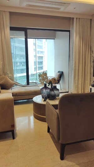 Living Room in 3 BHK Apartment at Adani Ten BKC, Bandra East – for Sale