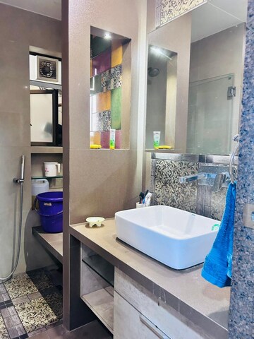Bathroom in 3 BHK Apartment at Hiranandani Estate Spring Hill, Ghodbunder Road – for Sale