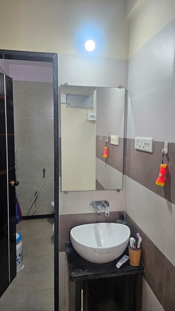 Bathroom in 2 BHK Apartment at Gami Reagan, Ghansoli – for Rent