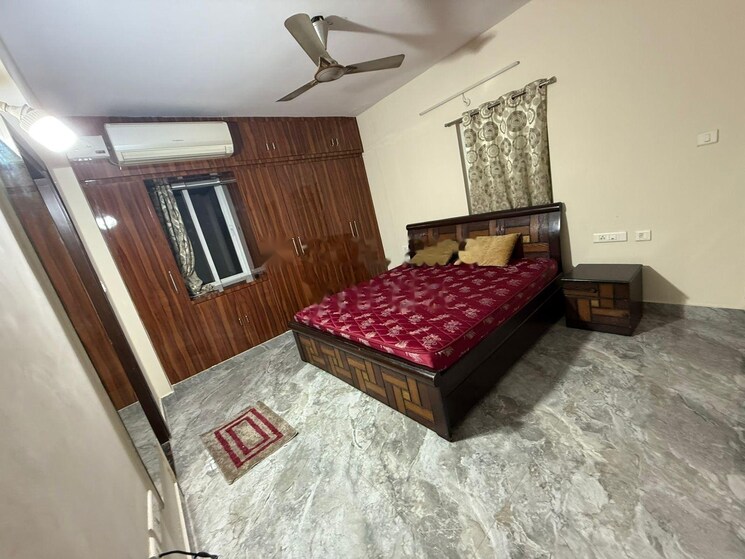 Bedroom, theme-ambience-golf-view 3 Bedroom 1356 Sq.Ft. Apartment In Gachibowli Hyderabad 8985043