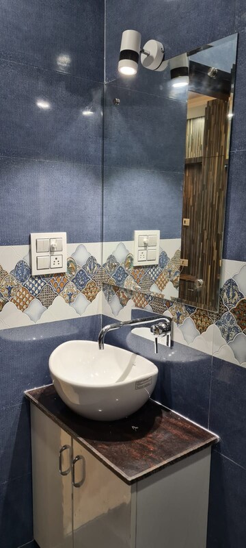 Bathroom in Studio Apartment at DLF One Midtown, Moti Nagar – for Rent