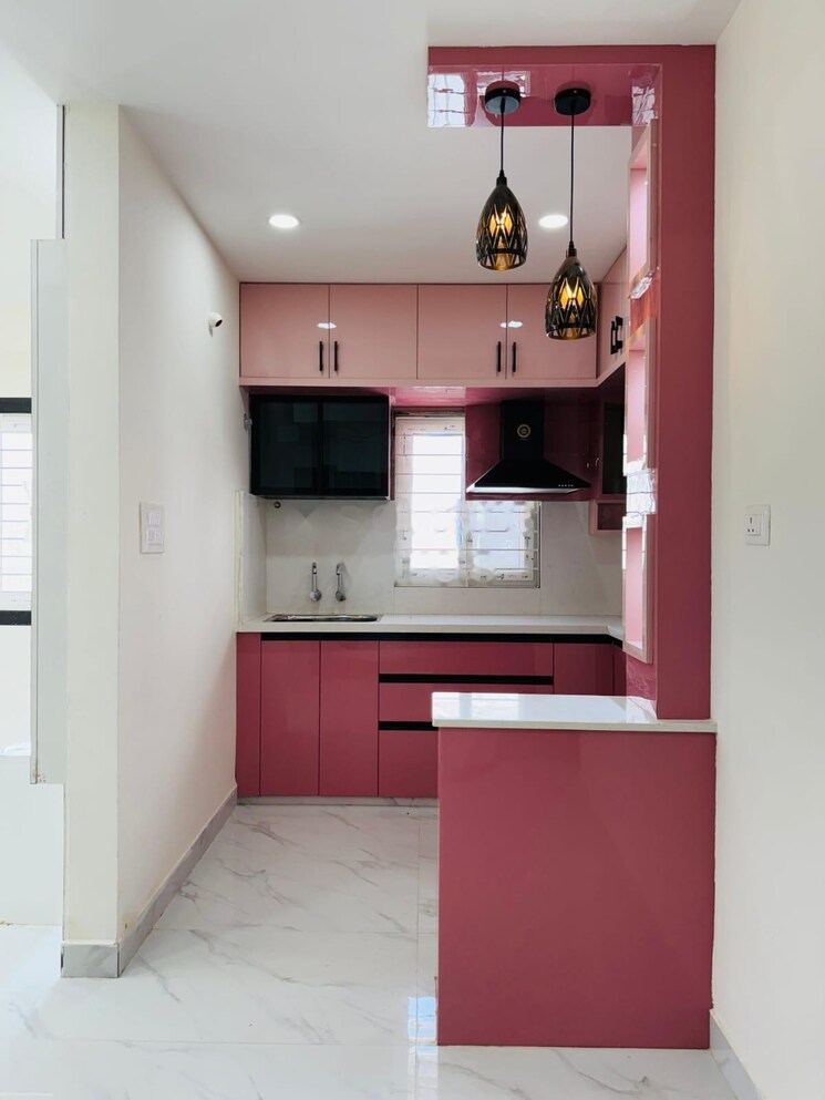 Kitchen, sas-itower 3 Bedroom 1238 Sq.Ft. Apartment In Khajaguda Hyderabad 8985741