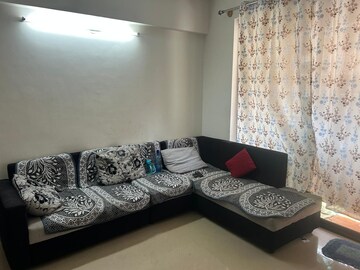 Living Room in 2.5 BHK Apartment at Provident Harmony, Thanisandra Main Road – for Rent