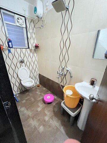 Bathroom in 2 BHK Apartment at Vardhaman Dreams Phase II, Wakad – for Rent