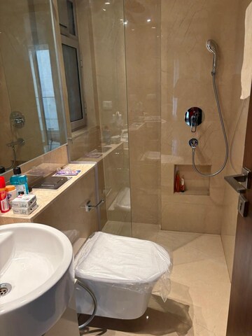 Bathroom in 2 BHK Apartment at Hiranandani Highland, Powai – for Rent
