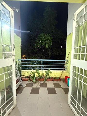 Balcony in 2 BHK Apartment at RK Lunkad Akshay Tower, Wakad – for Rent