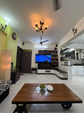 Living Room in 2 BHK Apartment at RK Lunkad Akshay Tower, Wakad – for Rent