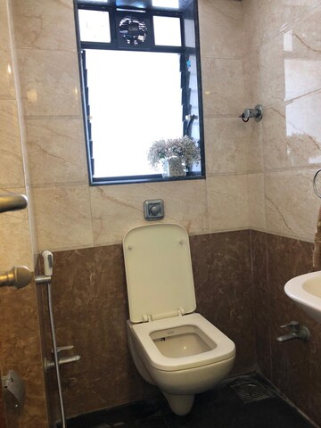 Bathroom in 2 BHK Apartment at Mount Marry Apartments, Bandra West – for Rent